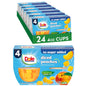 Dole diced mango fruit snack cups in 4 oz bowls, 24-pack, showing vibrant diced mango pieces in clear plastic containers.