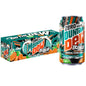 12-pack of Mountain Dew Baja Cabo Citrus Zero Sugar soda cans, 12 fl oz each, featuring bright yellow and orange branding.