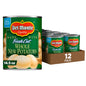 Canned Del Monte fresh cut whole potatoes in 14.5 oz cans, 12-pack of canned vegetables, ready for cooking or recipes.