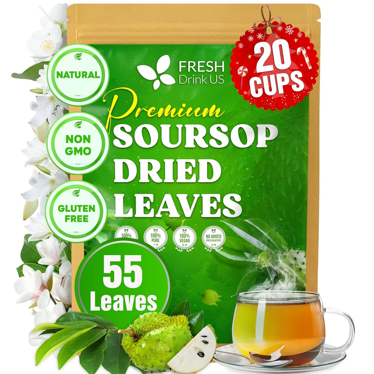 Premium Soursop Leaves Tea Bags