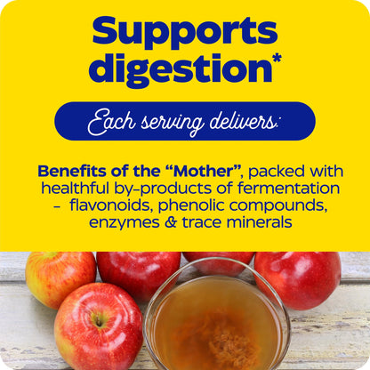 Enzymedica Apple Cider Vinegar Supplement for Women & Men - Apple Cider Vinegar Gummies with Mother, 1000 mcg Vitamin B12 & 710 mg ACV per Serving, Gut Health & Digestive Support, Vegan - 74 Count
