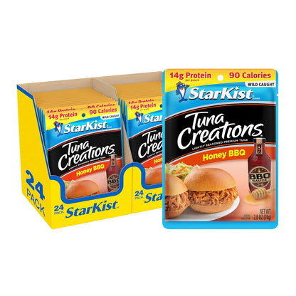 StarKist Tuna Creations Chipotle Lime packaged tuna fish pouch, 2.6oz, 24-pack, ready-to-eat seafood snack