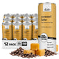 Slate Milk high protein shakes and iced coffees in chocolate, mocha, vanilla, and French vanilla, 11 fl oz cans, lactose free.