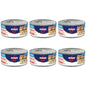 Canned Swanson White Premium Chunk Chicken in Water, 4 cans of 2.4 oz each, showing the product in its can with label visible.