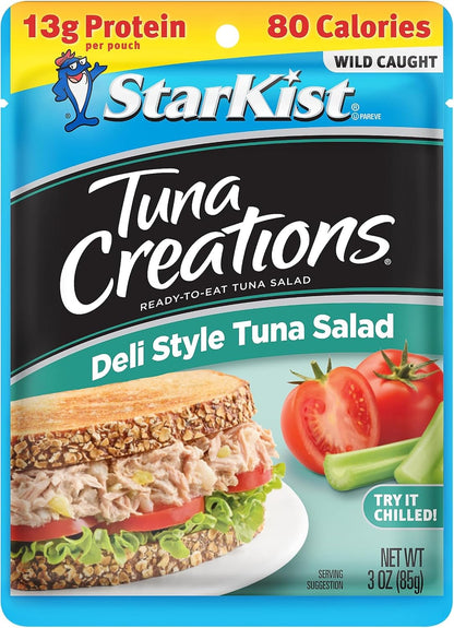 StarKist Tuna Creations Chipotle Lime packaged tuna fish pouch, 2.6oz, 24-pack, ready-to-eat seafood snack