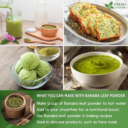 Natural Banaba Dried Leaves, Tea Bags, Powder