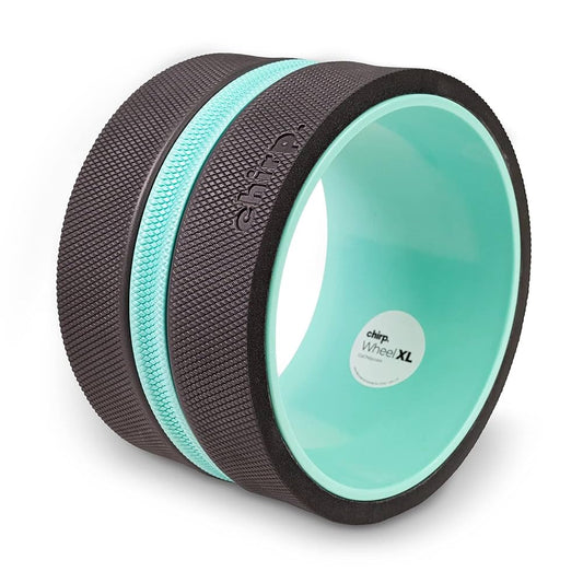Chirp Wheel XL - Super Comfort Back Massage Roller - Wider Back Stretcher & Cracking Device, Plush Cushion, Enhanced Stability, Spinal Protection, Point Pressure | High Density Foam, Up to 500 lbs