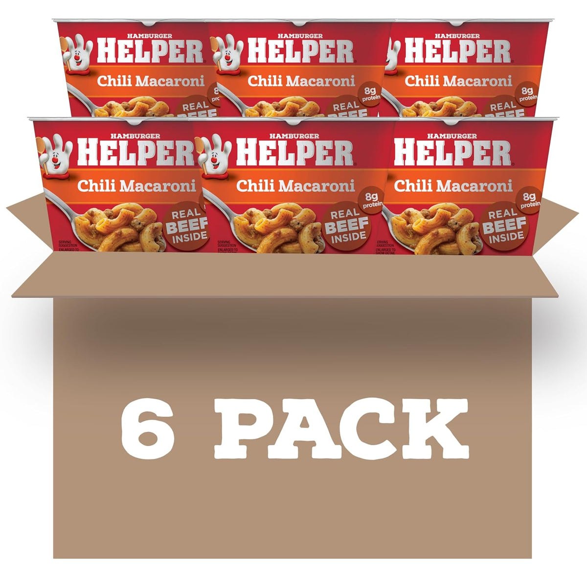 Hamburger Helper Beef Pasta Microwave Cup in 2 oz pack, ready in 4 minutes, quick meal for busy families, no artificial flavors