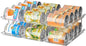Attelite 3-tier rolling can organizer for pantry storage, with multiple can slots and sturdy wheels for easy access and organization.