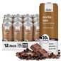 Slate Milk high protein milk shakes and iced coffees in chocolate, mocha, vanilla flavors, lactose-free, 20g protein, 11 fl oz cans