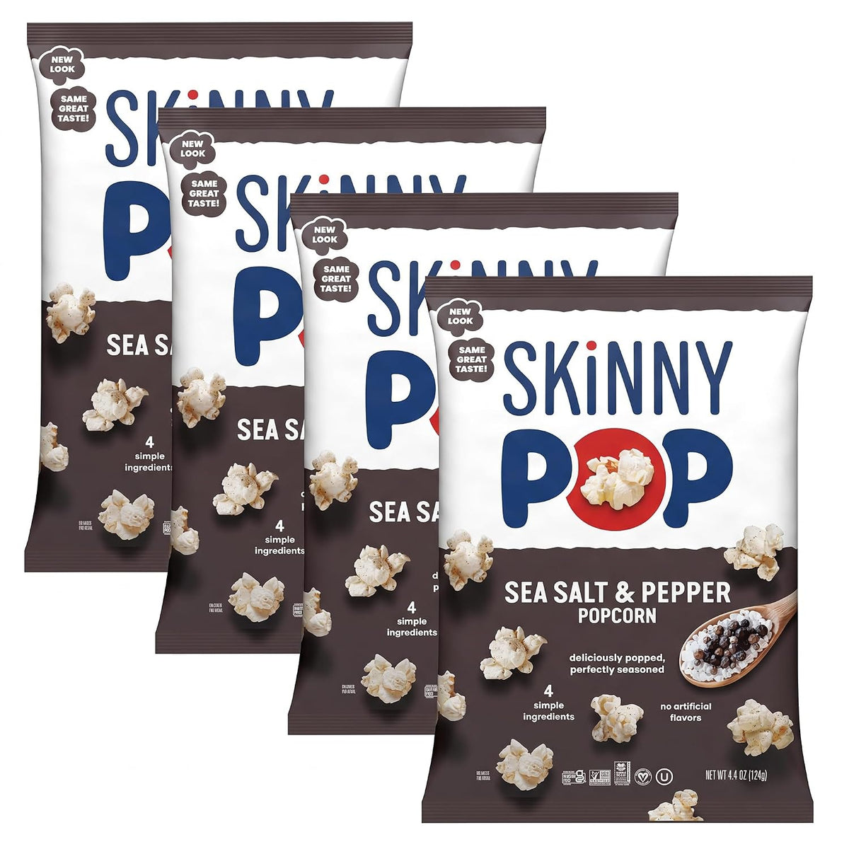 BACKUPMYFILESNOW® SkinnyPop White Cheddar gluten-free popcorn in an 8 oz bag, featuring whole grain, cheesy flavor, and crispy texture.