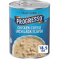 Canned Progresso Traditional Chicken Noodle Soup 19 oz pack showing four cans with labels and soup ingredients