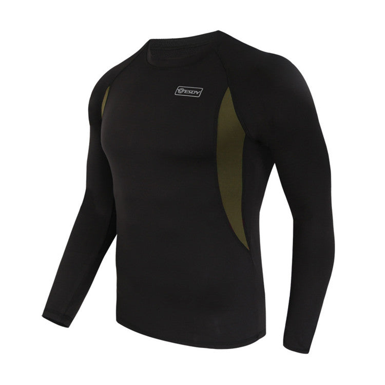 Tactical cycling sports underwear set in black, showing padded design and elastic waistband