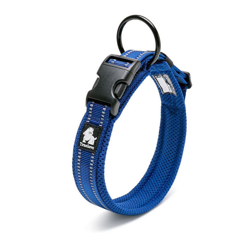Anti-strangulation medium teddy pet collar by My Store, soft teddy design shown on white background