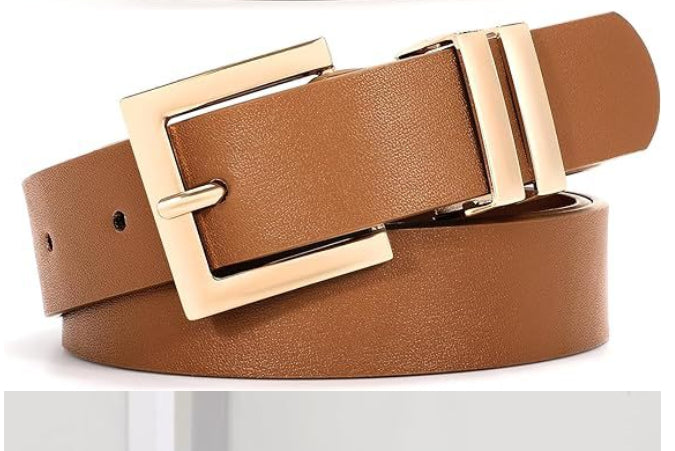 Trendy slim belt for jeans and dresses, luxurious versatile design