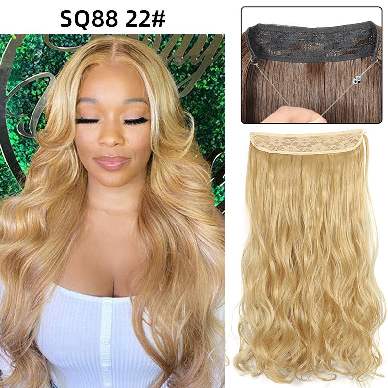 Adjustable Synthetic Hair Curtain Wig for Women