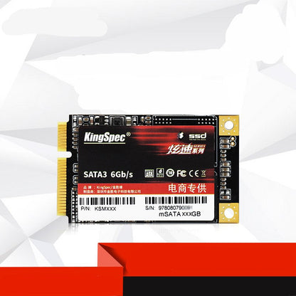 High-speed SSD laptop computer with sleek design, shown open from the front