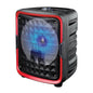 Supersonic IQ Sound 8-inch Bluetooth speaker with true wireless technology, showing the sleek black design and control buttons.