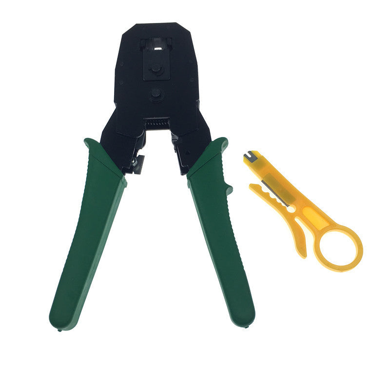 Network cable stripping pliers for wire preparation, close-up product view
