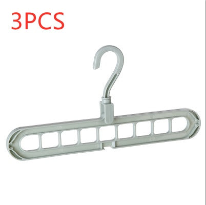 9-hole clothes hanger organizer, space-saving hanger for efficient closet storage