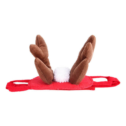 Small Christmas pet tiara for dogs and cats with festive holiday design