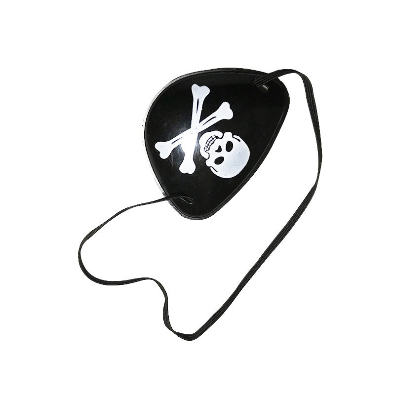 Halloween pirate blindfold by My Store with black fabric and skull design