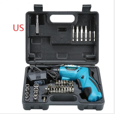 4.8V rechargeable electric screwdriver set with multifunctional household hand drill and accessories