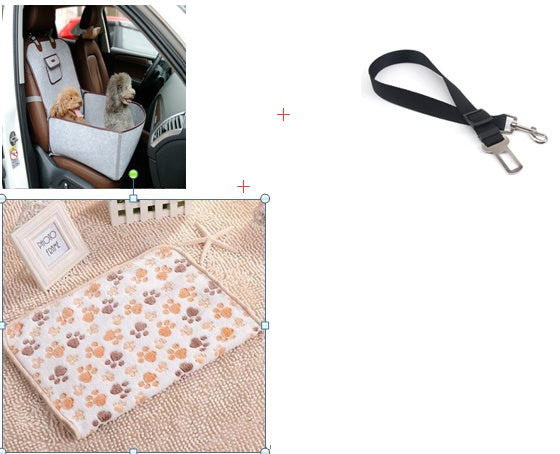 Retro dual-purpose pet car mat front seat cushion for dogs and cats