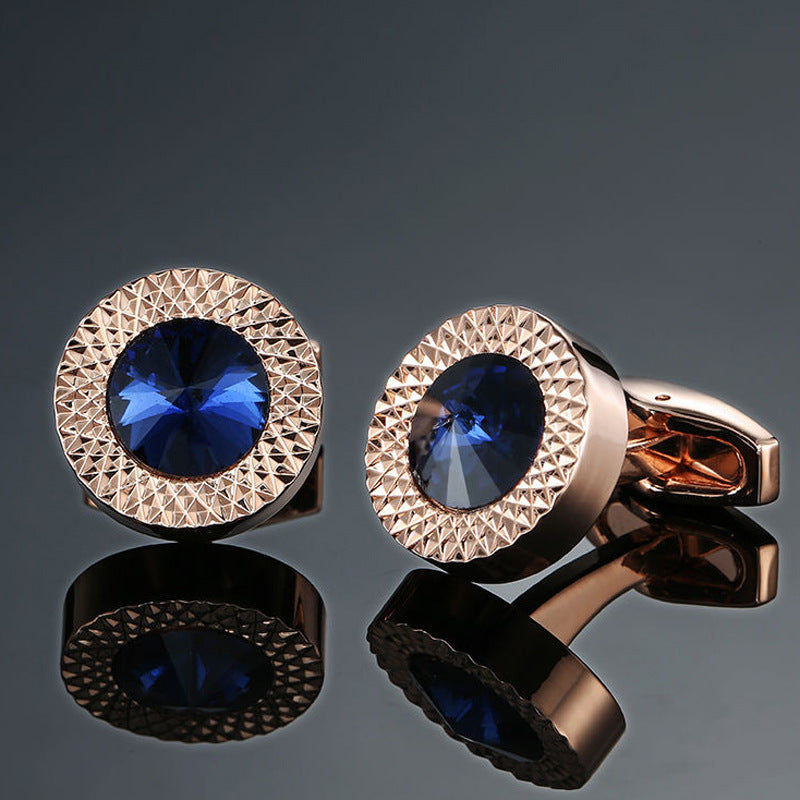 Men's French retro pattern cufflinks with an elegant vintage-inspired design