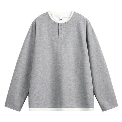 Men's loose-fitting long-sleeve undershirt by Henrys