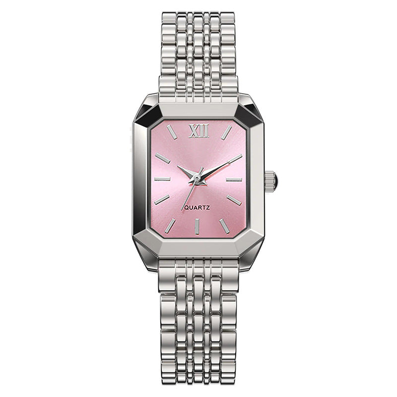Student fashion minimalist square quartz watch with a clean, modern dial and sleek design