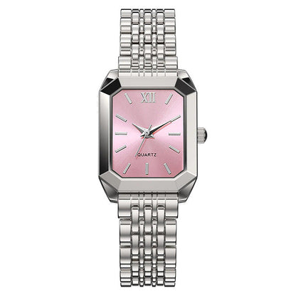 Student fashion minimalist square quartz watch with a clean, modern dial and sleek design