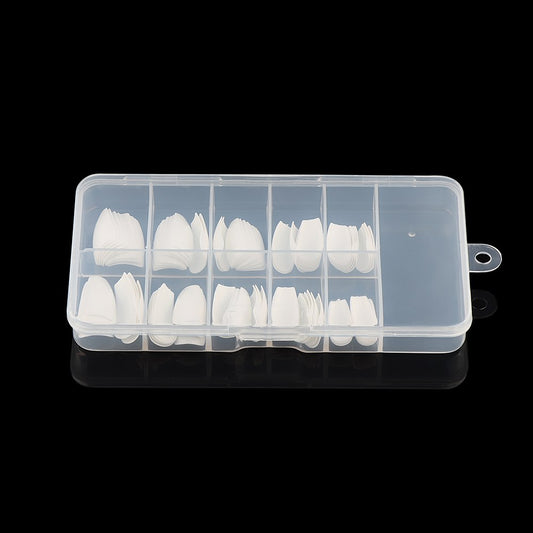 Women's long ballerina casket shape full coverage false nails for DIY nail art tips
