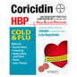 Coricidin HBP Cold & Flu Relief, Decongestant-Free Tablets, 10 ct