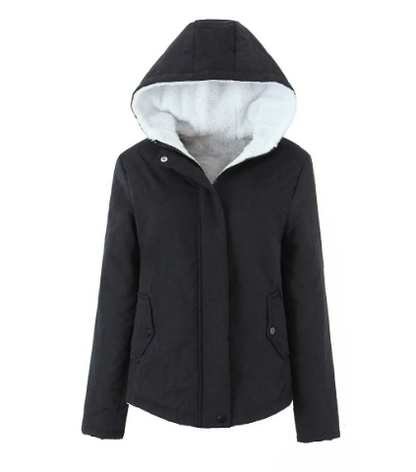 Women's Slim-Fit Dublin Fleece Parka - Korean Winter Style