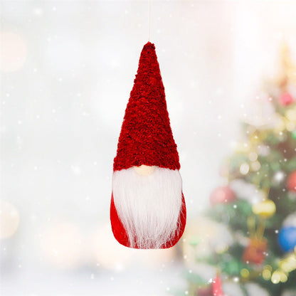 Christmas knitted small pendant decoration in festive colors by My Store