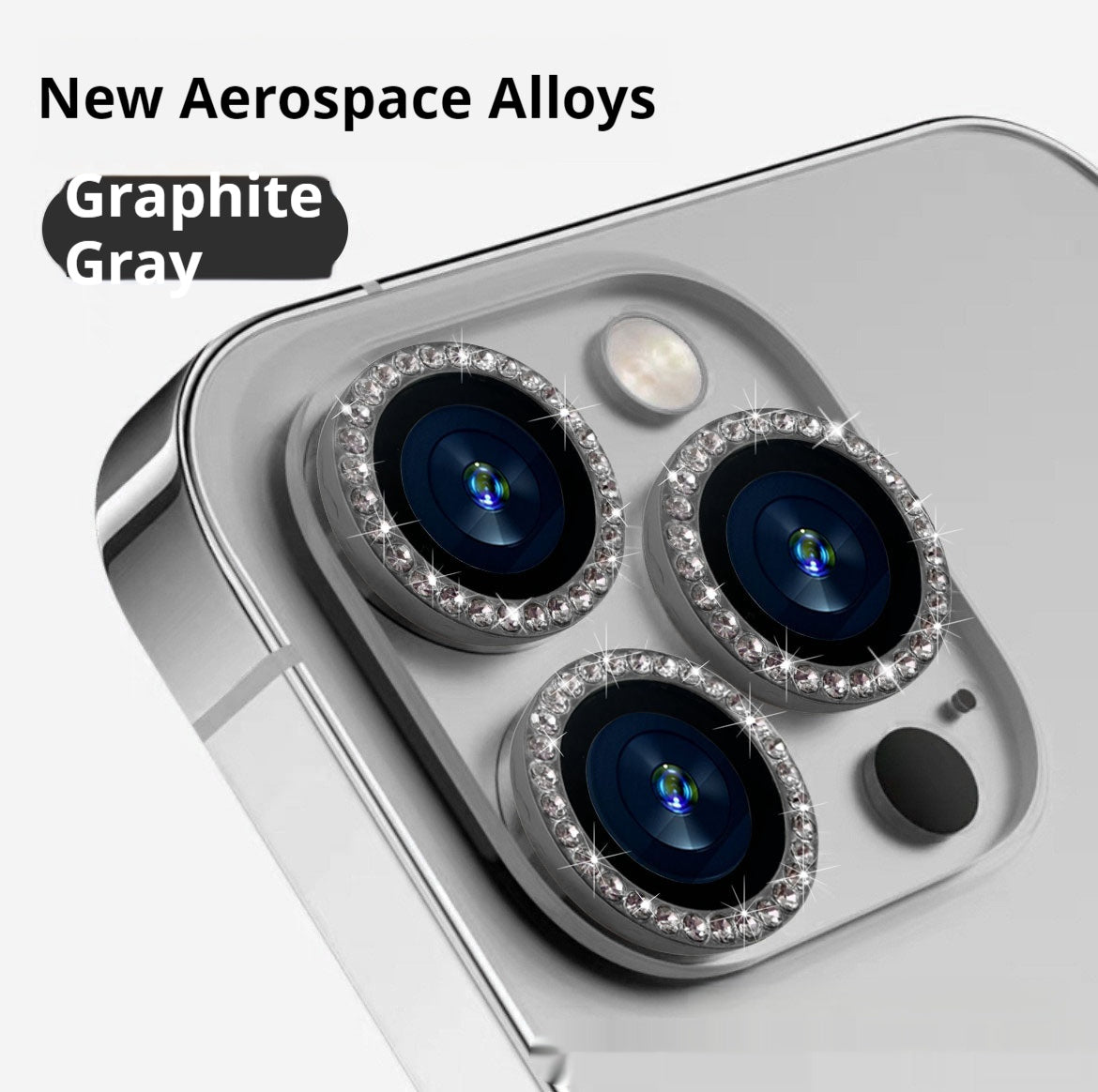 Rhinestone Lens Protector For Mobile Phones