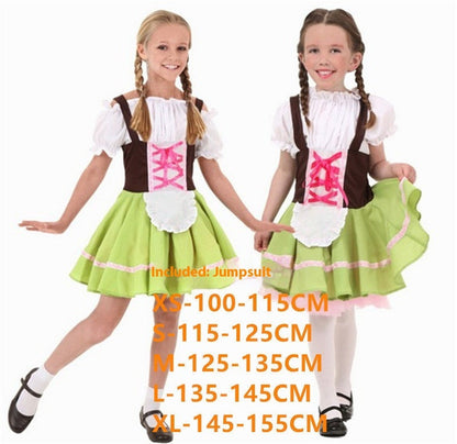 Halloween children's beer costume performance outfit, colorful child’s stage costume with beer-themed design