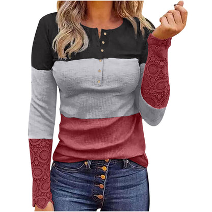 Women's slim fit long sleeve round neck pullover by BACKUPMYFILESNOW.COM®, shown in a neutral color on a model.