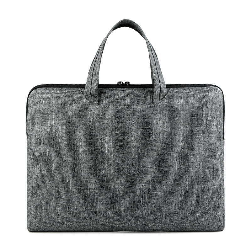 Simple portable business computer bag for men and women with practical design and carrying handles