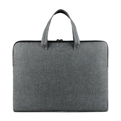 Simple portable business computer bag for men and women with practical design and carrying handles