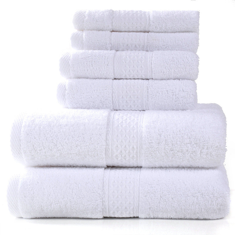 Set of 3 or 6 absorbent cotton towels by My Store, shown folded in a neat stack