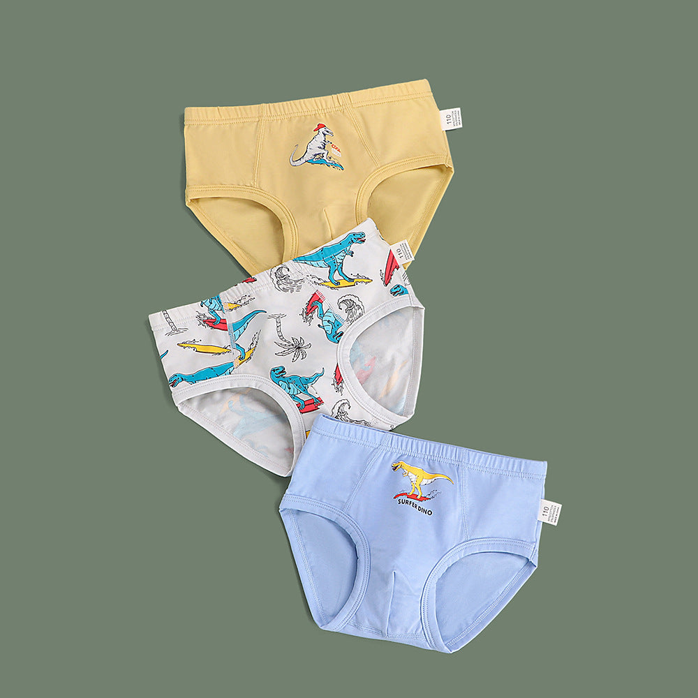 Cartoon dinosaur print baby trousers, little boy underwear from My Store