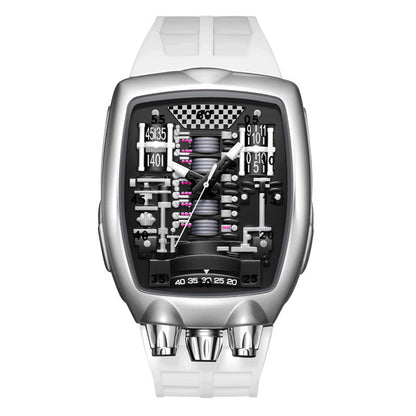 Engine Movement Mens Watch Brand Quartz Watch Fashionable And Distinctive