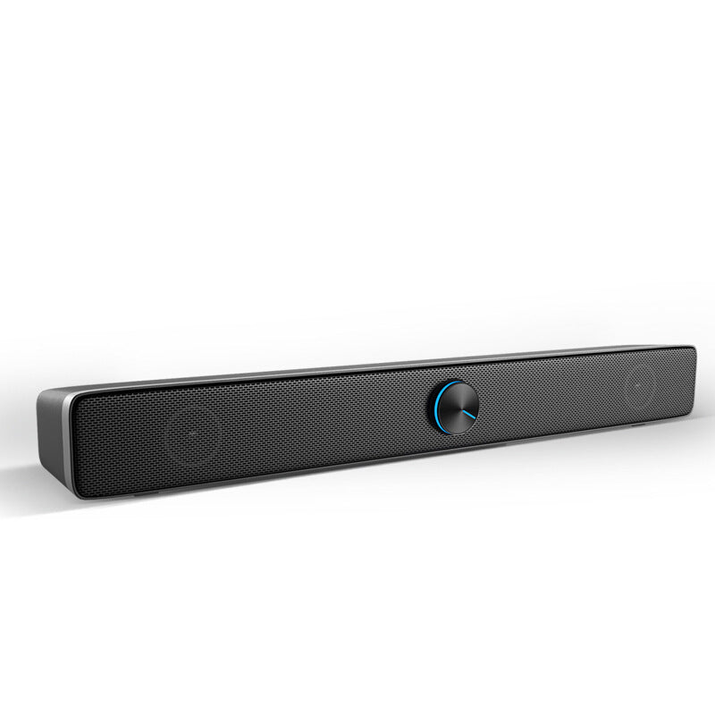 Long speaker notebook mobile phone desktop audio, compact black speaker for laptops and mobile phones