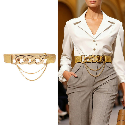 Elastic decorative belt for fashion suit coat by My Store