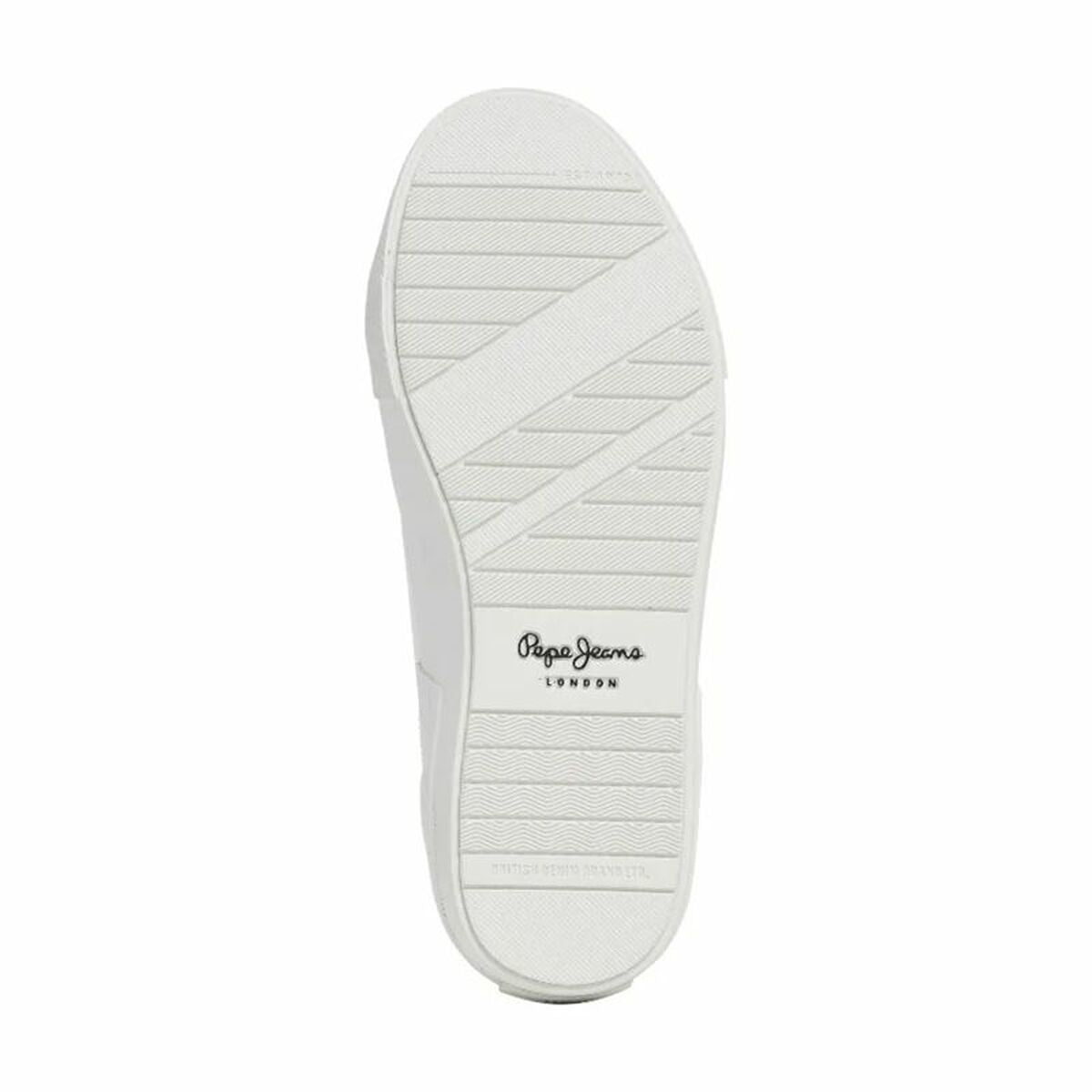 Women's casual Pepe Jeans Allen Twin white trainers with sporty design and white laces, suitable for everyday wear.