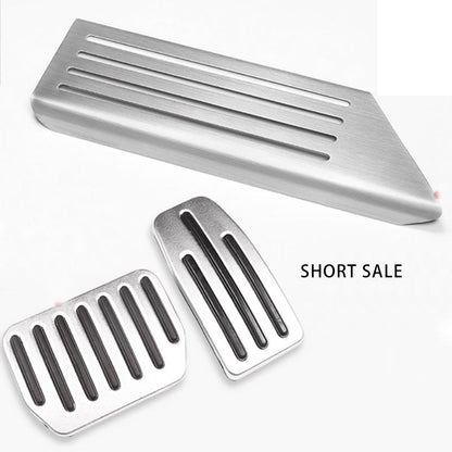 Stainless steel brake pedal by My Store, polished metal automotive foot pedal for vehicle interior