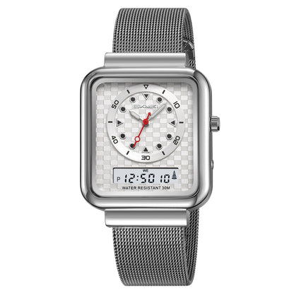 Multifunctional business men's electronic watch with a sleek digital display and durable wristband