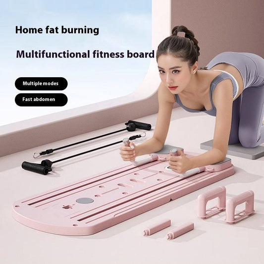 Multifunctional fitness board household exercise equipment with compact design